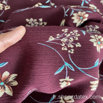 Shaoxing Textile Crepe Rayon Print pour tissu